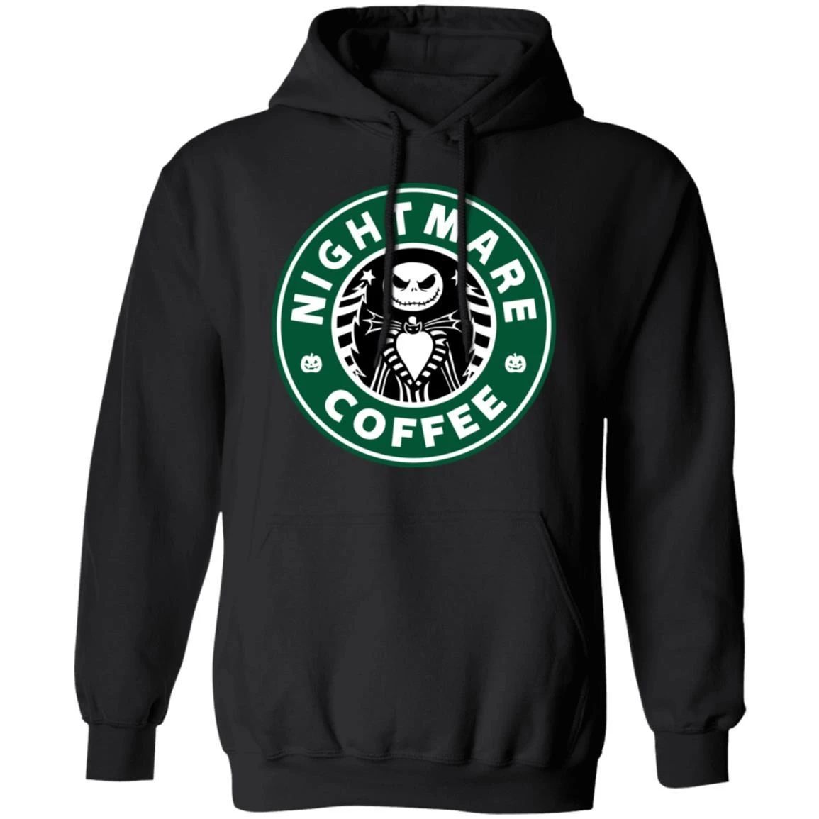 Nightmare Coffee Hoodie Funny Jack Skelington Star Coffee Buck Style