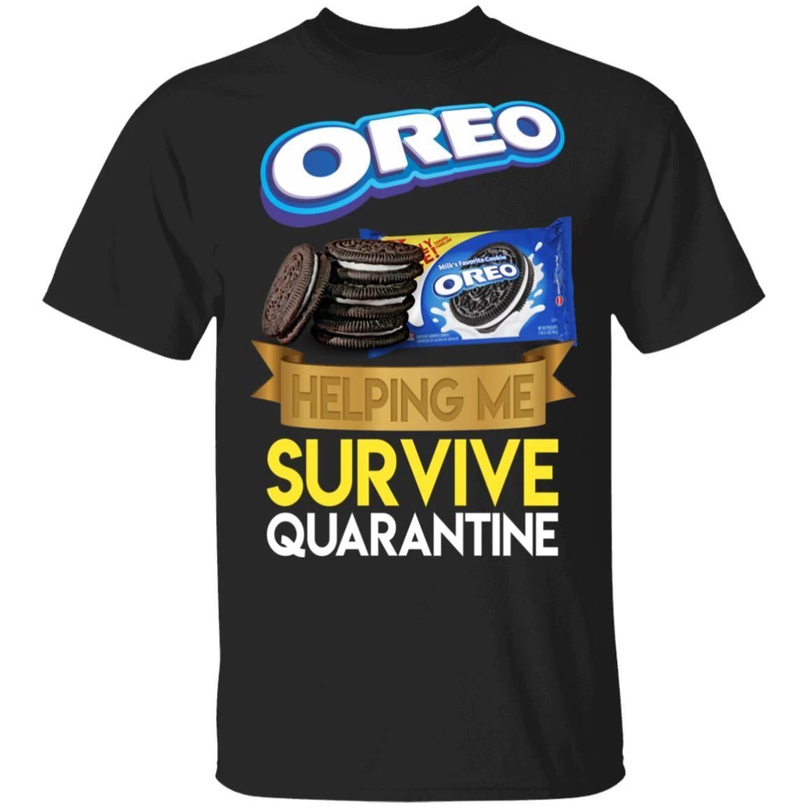 Oreo Helping Me Survive Quarantine T-shirt
