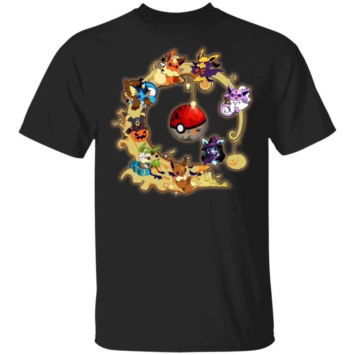 Pokemon Halloween T Shirt Anime Tee