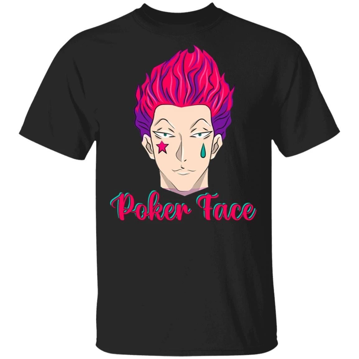 Poker Face Hisoka T Shirt Hunter X Hunter Anime Tee