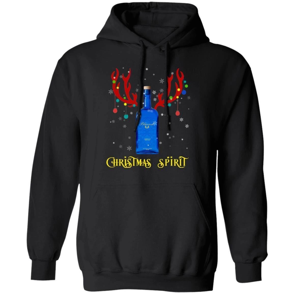 Reindeer Bluecoat Gin Christmas Spirit Hoodie Reindeer Gin Hoodie Funny Xmas Gift