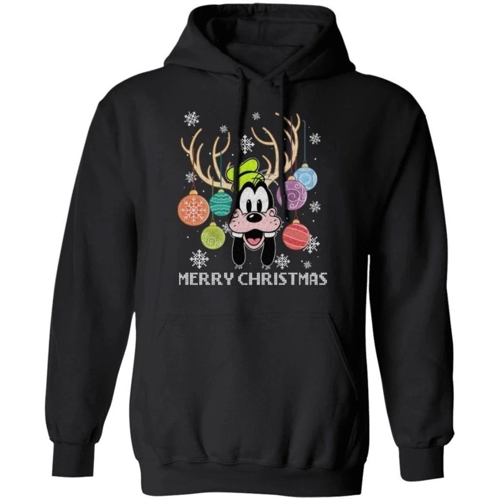 Reindeer Goofy In Christmas Ornaments Hoodie Lovely Gift