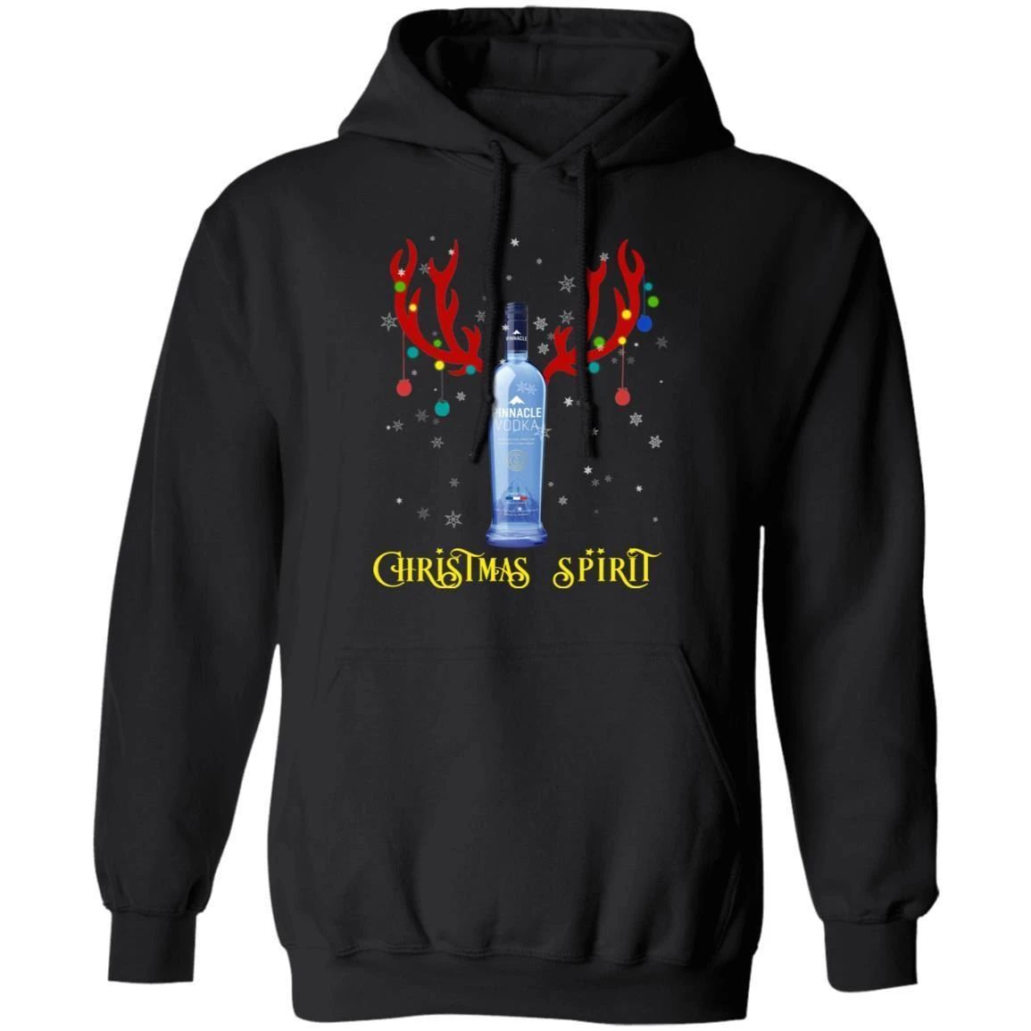 Reindeer Pinnacle Vodka Christmas Spirit Hoodie Vodka Christmas Hoodie Funny Gift