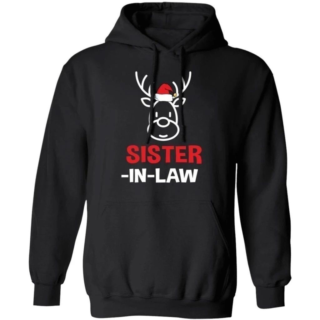 Reindeer Sister In Law Hoodie Family Christmas Hoodie Xmas Hoodie