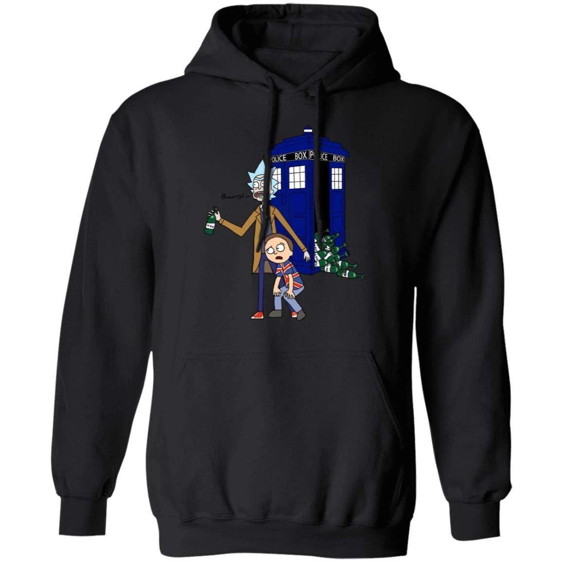 Rick And Morty Mixed Doctor Who Hoodie Funny Shirt Gift For Fan