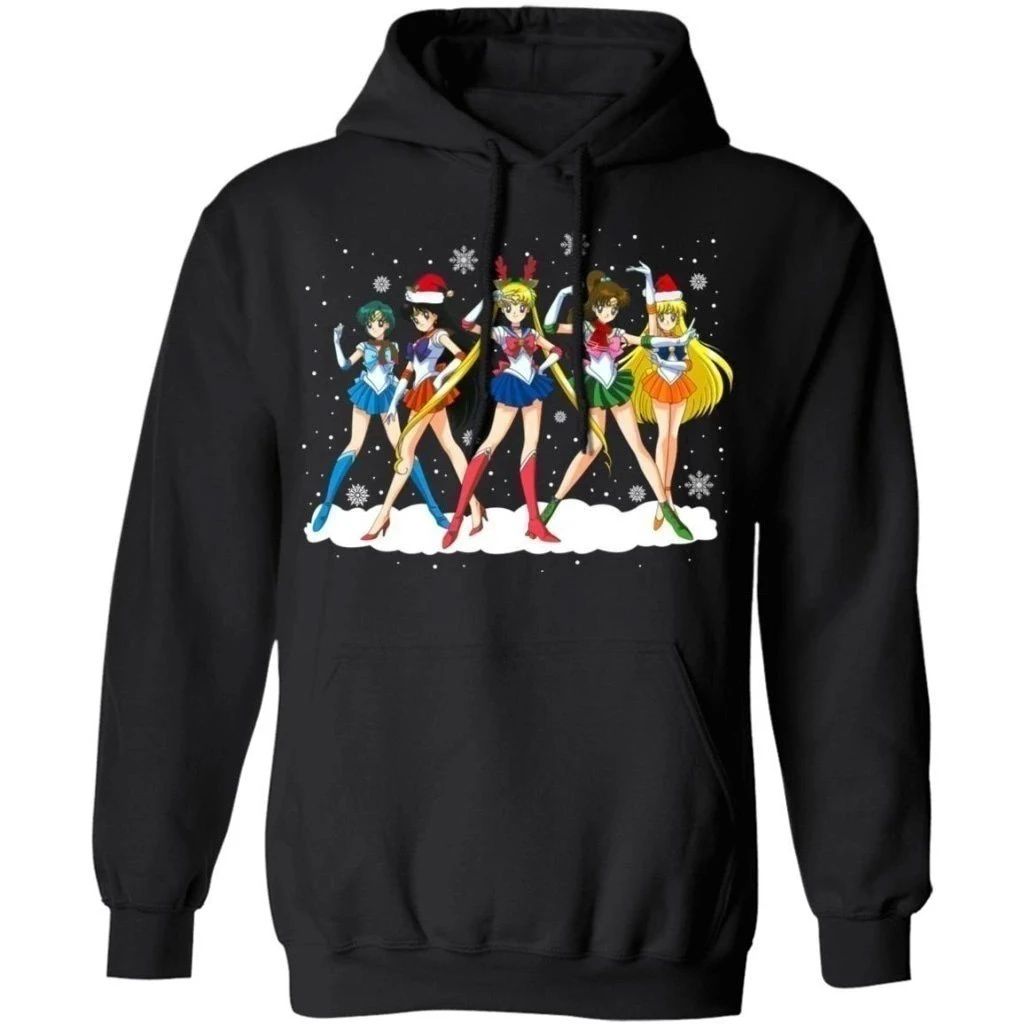 Sailor Moon Christmas Hoodie Cool Xmas Hoodie Funny Gift For Fans