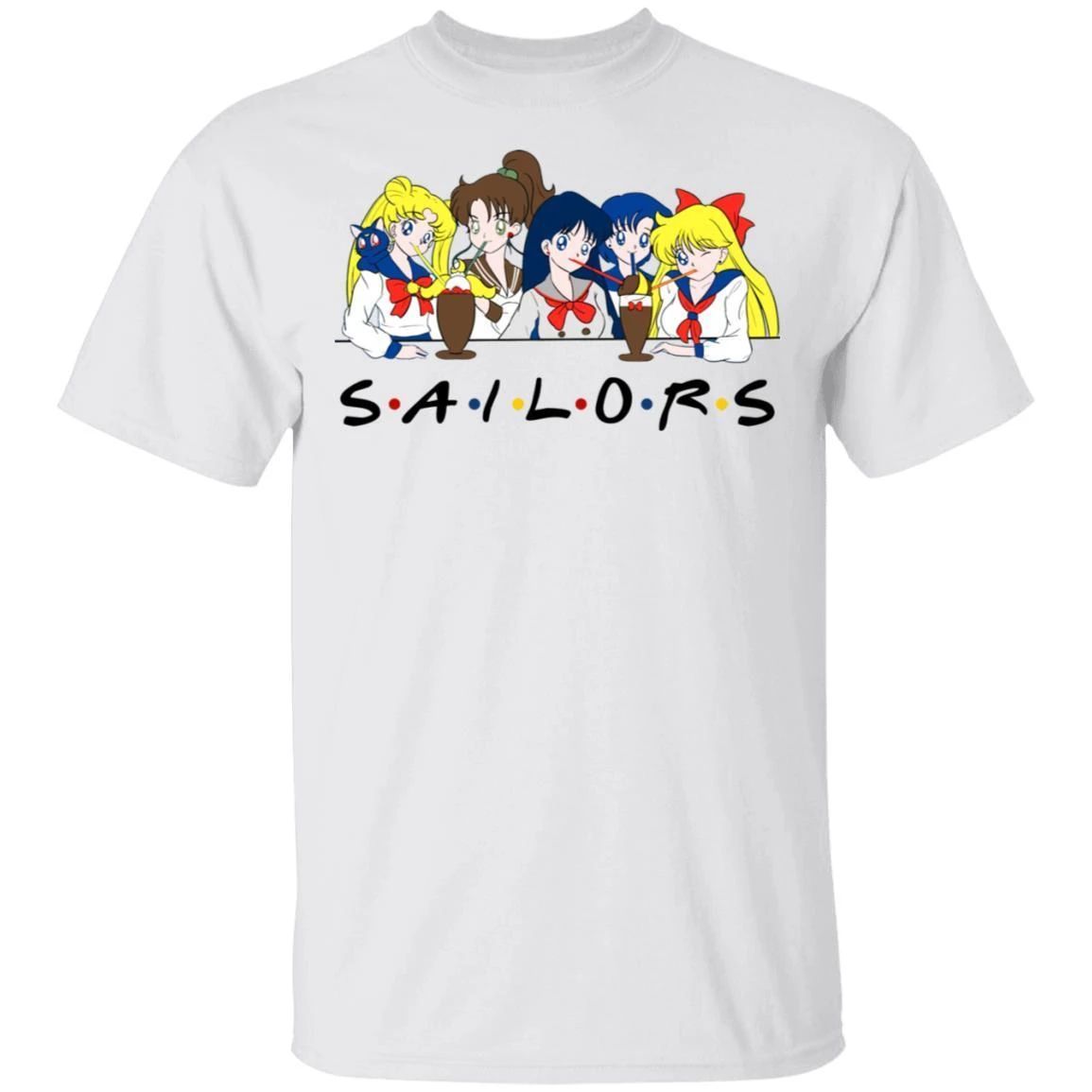 Sailors FRIENDS T Shirt Sailor Moon Anime Tee