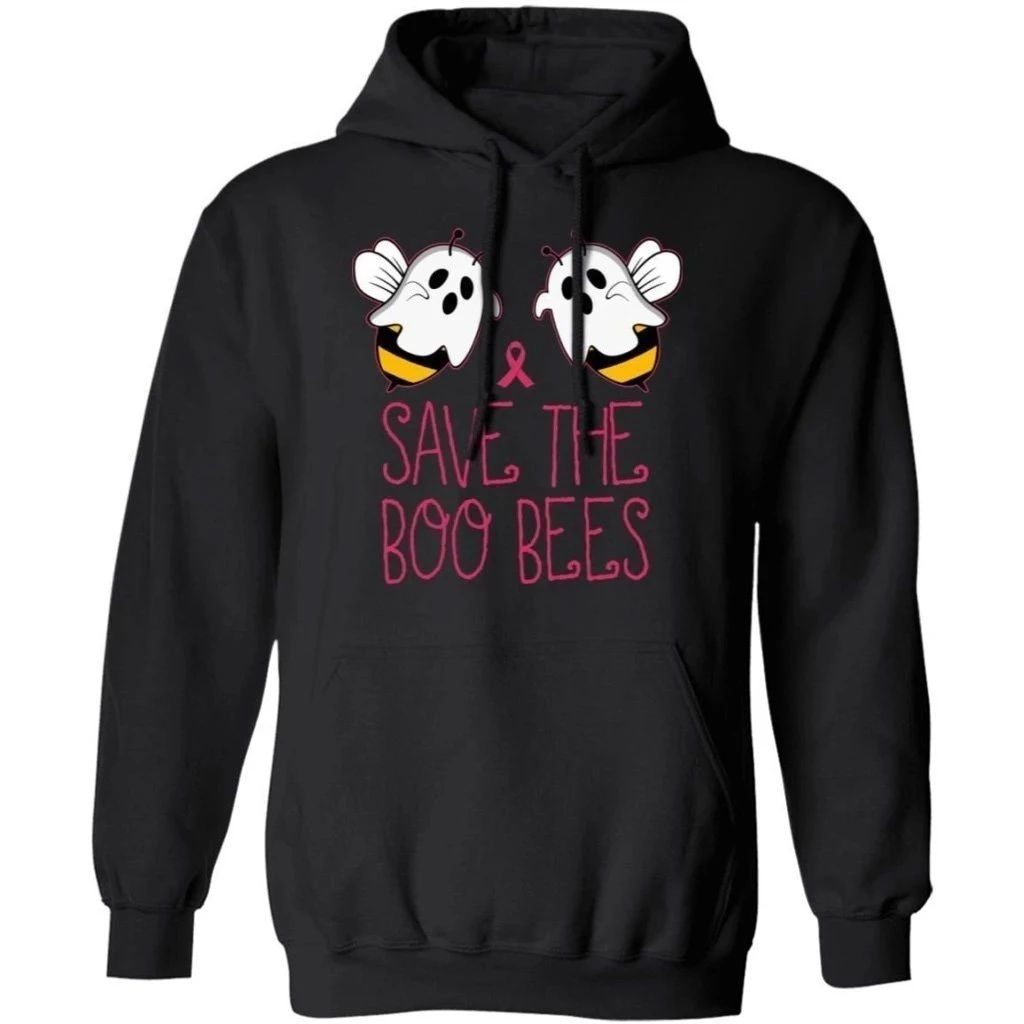 Save The Boo Bees Hoodie Halloween Gift For Breast Cancer Warriors