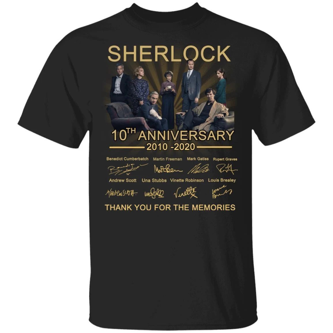 Sherlock T-shirt 10th Anniversary 2010 – 2020 Tee