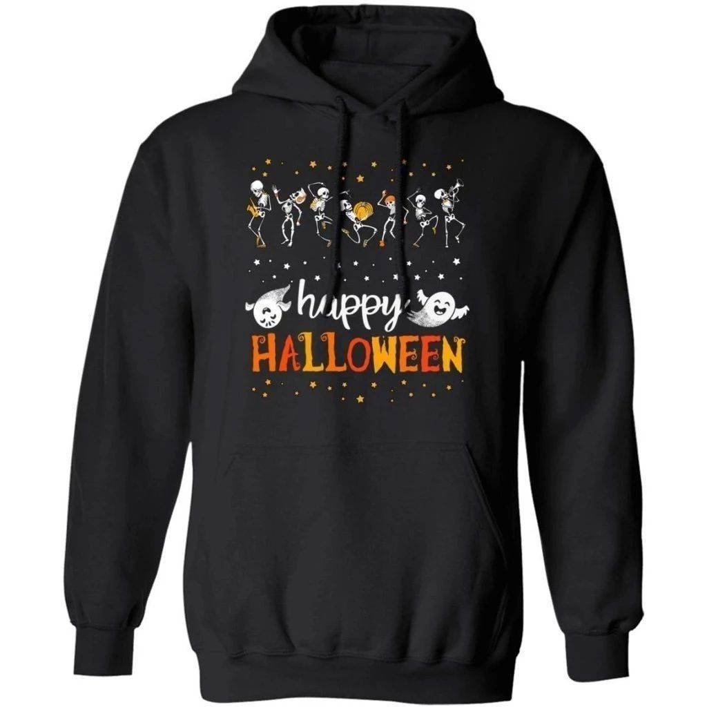 Skeleton Dancing Happy Halloween Hoodie Halloween Costume