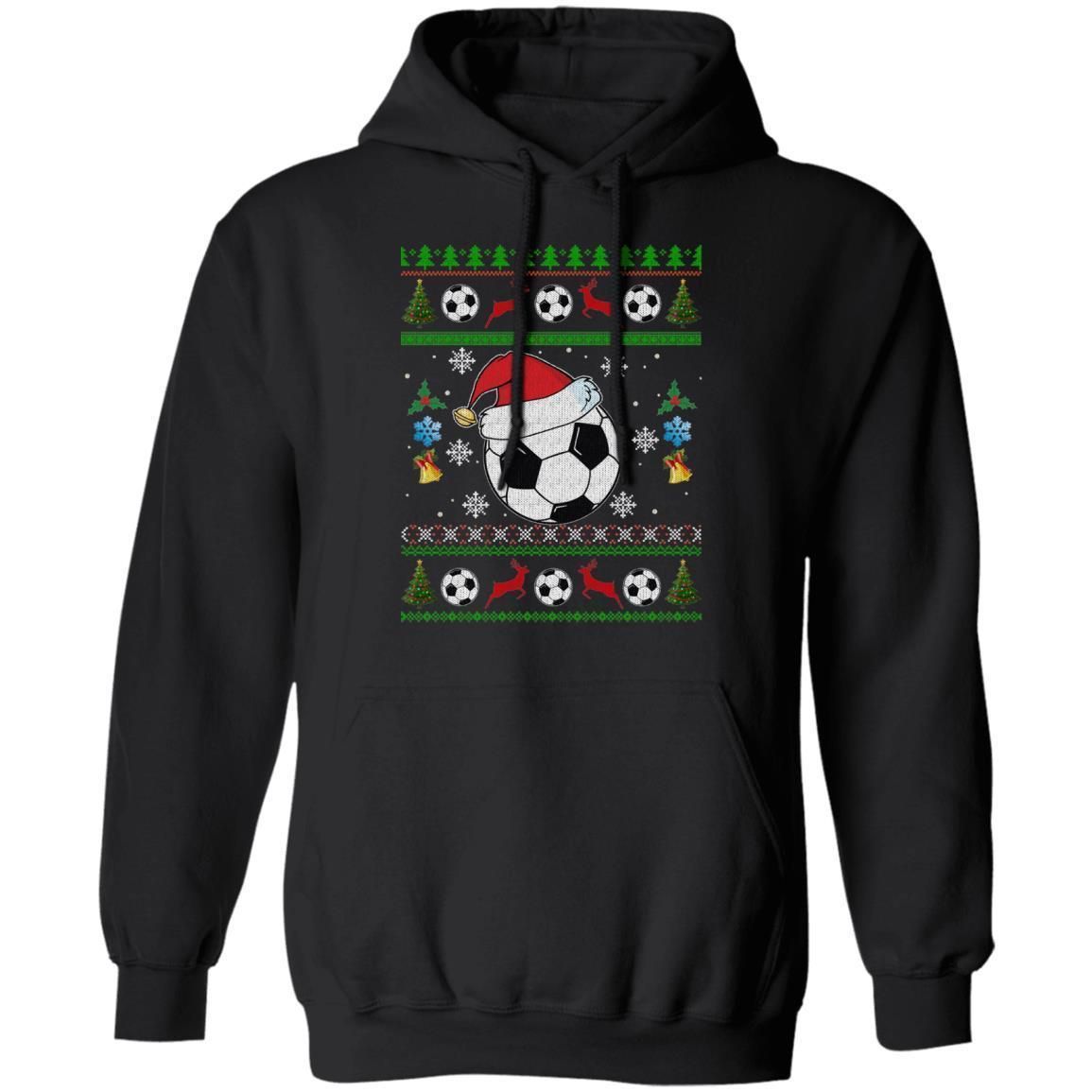 Soccer Ugly Sweater Style Hoodie Sport Christmas Hoodie Cool Xmas Gift