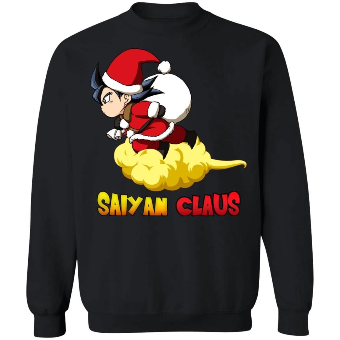 Son Goku Saiyan Claus Sweatshirt Dragon Ball Christmas Shirt