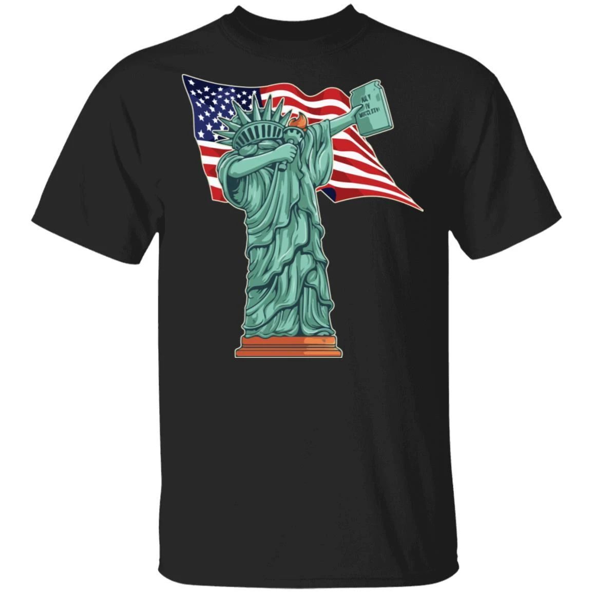 The Dabbing Statue Of Liberty T-shirt 4th Of July Tee