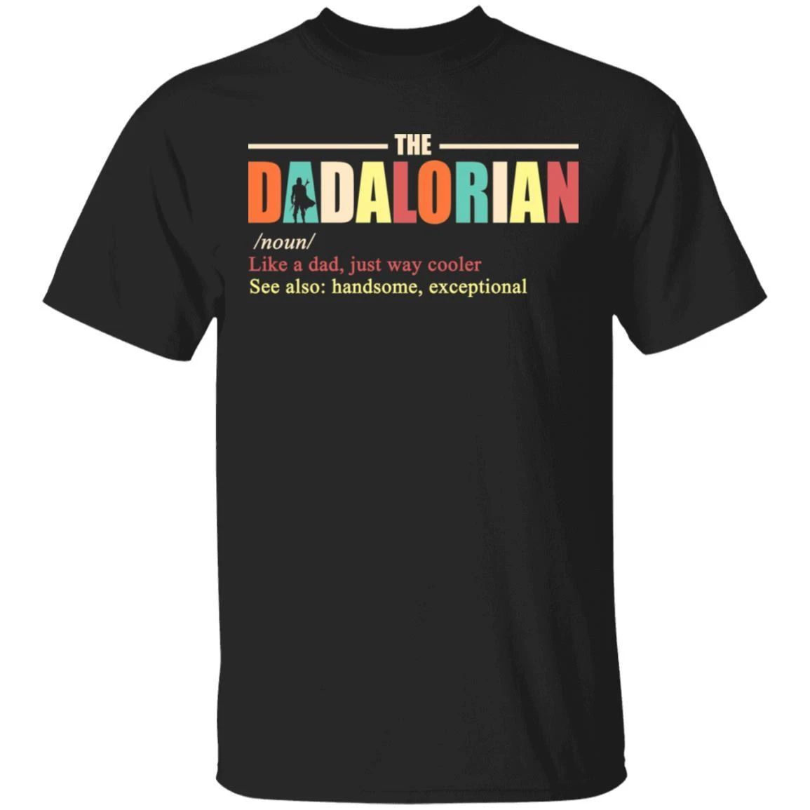 The Dadalorian Definition Mandalorian Dad T-shirt