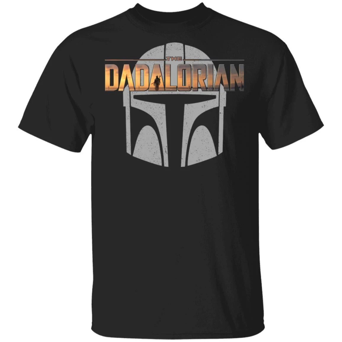 The Dadalorian Mandalorian Dad T-shirt The Mandalorian Helmet Tee