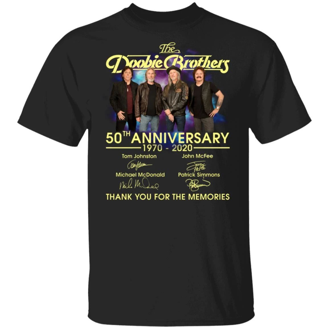 The Doobie Brothers 50th Anniversary 1970 – 2020 T-shirt