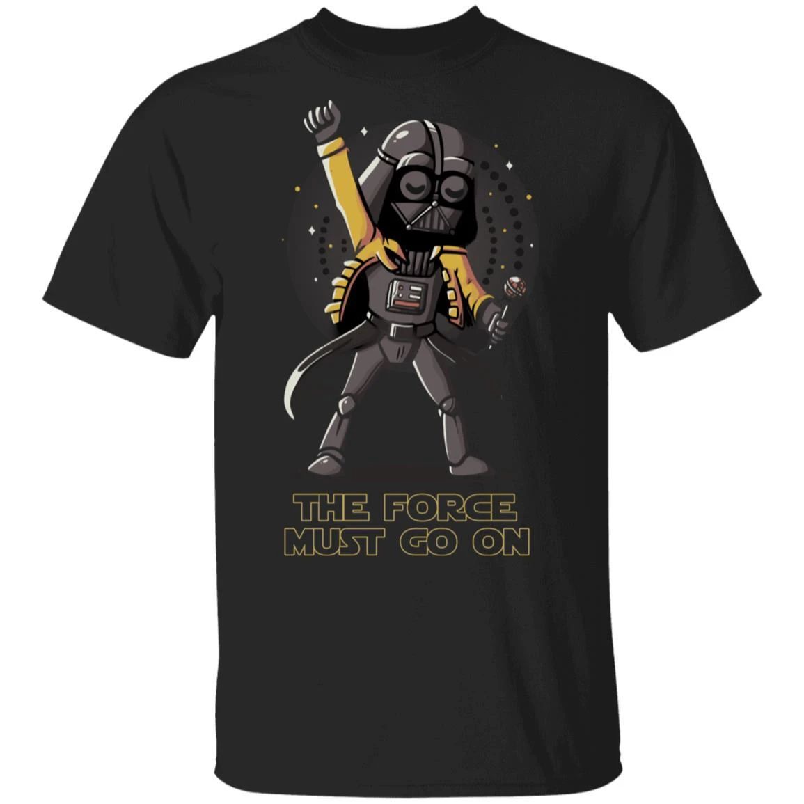 The Force Must Go On Freddie Mercury Darth Vader T-shirt