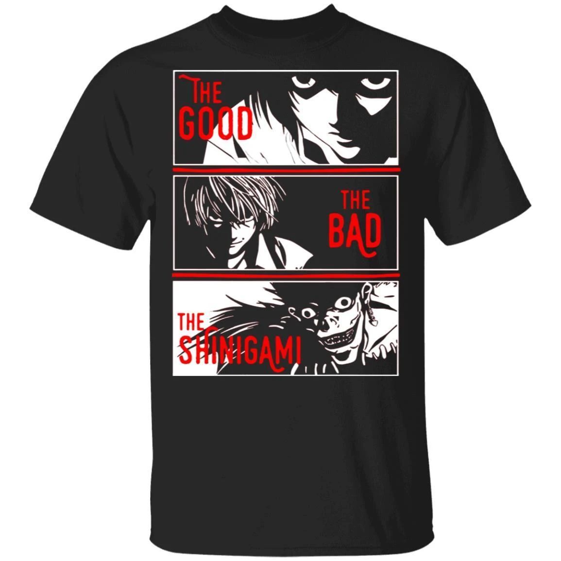The Good The Bad The Shinigami T Shirt Death Note Anime Tee