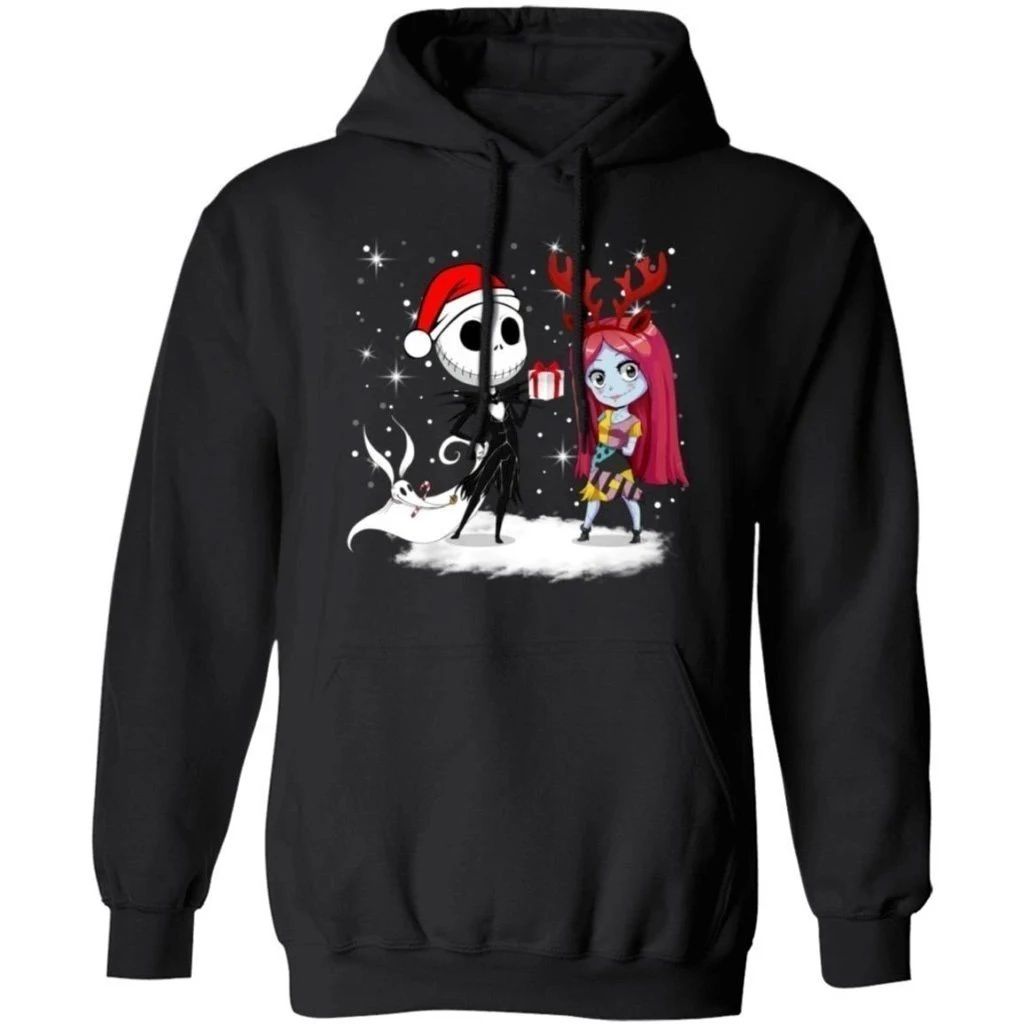 The Nightmare Before Christmas Hoodie Jack And Sally Christmas Hoodie Xmas Gift Idea