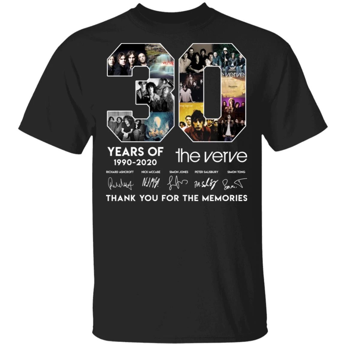 The Verve T-shirt 30 Years 1990 – 2020 Anniversary Tee