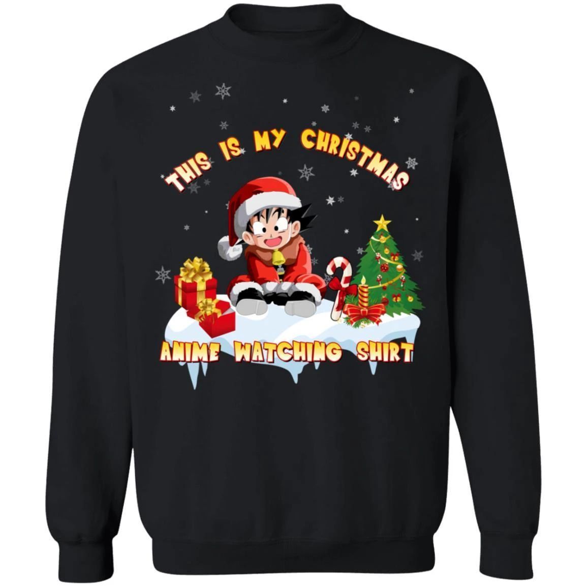 This Is My Christmas Anime Watching Shirt Goten Of Dragon Ball Sweatshirt