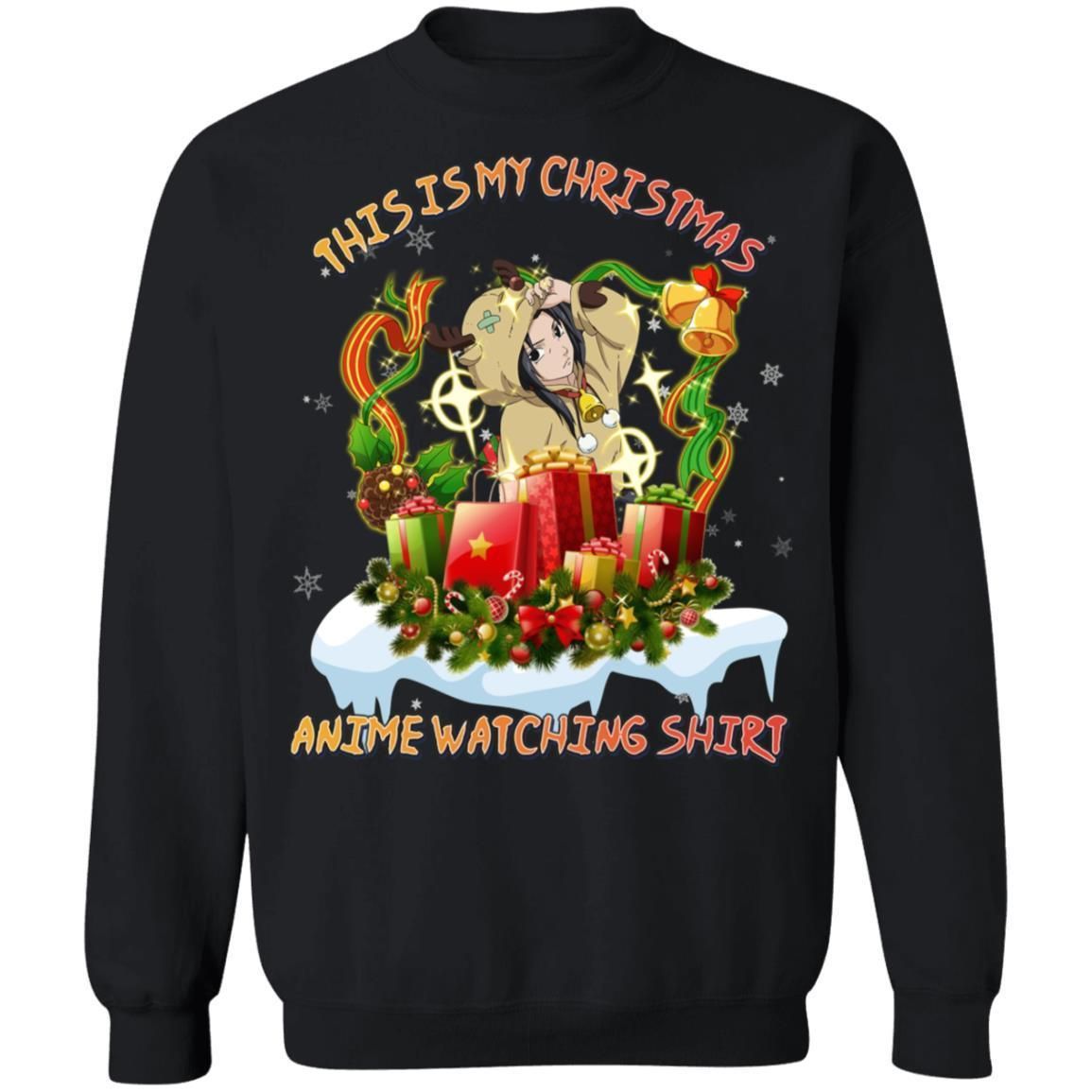 This Is My Christmas Anime Watching Shirt Itachi Uchiha of Naruto Sweatshirt