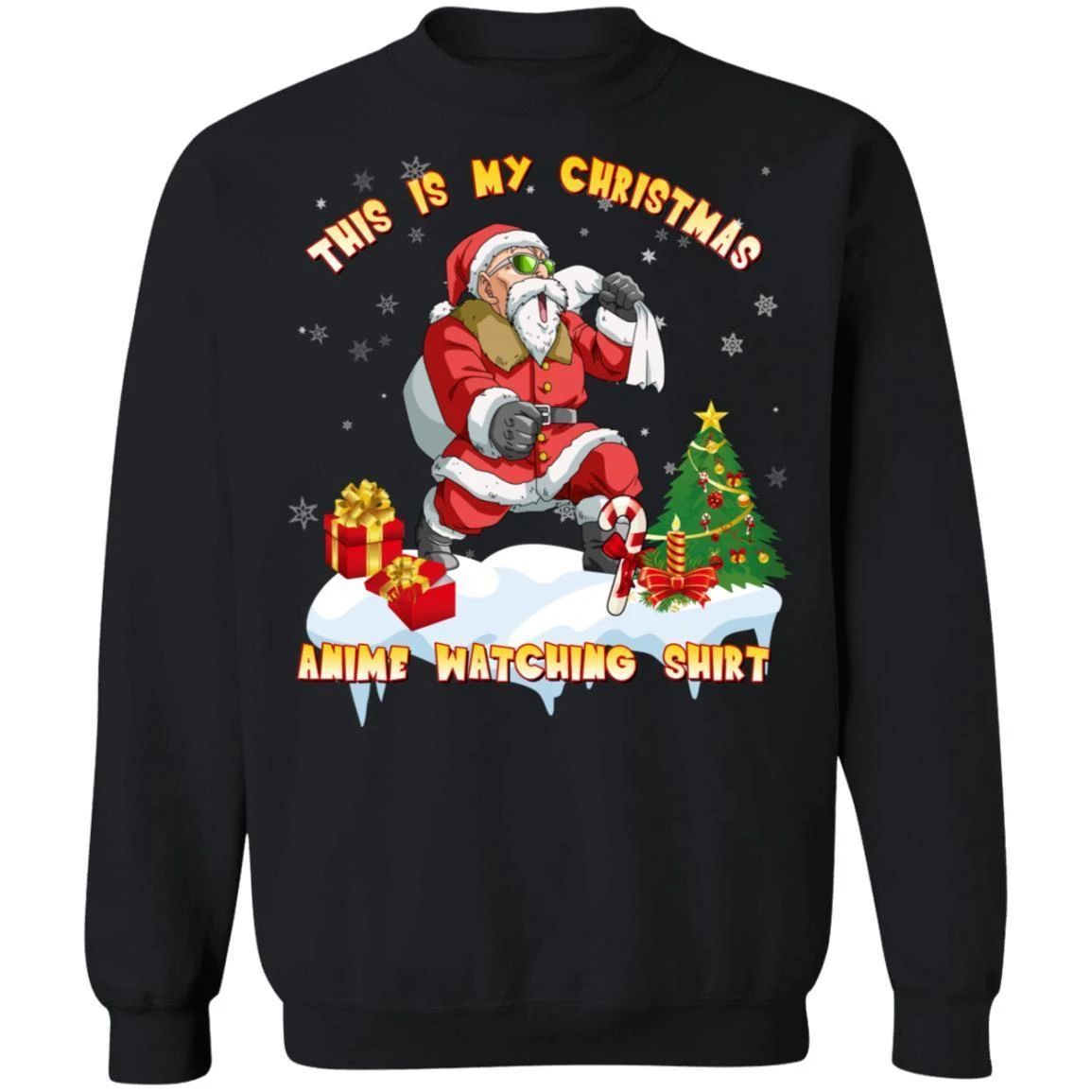 This Is My Christmas Anime Watching Shirt Kame Sennin Of Dragon Ball Sweatshirt