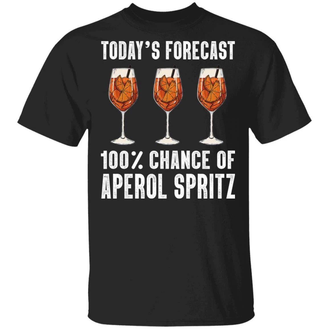 Today’s Forecast 100% Aperol Spritz T-shirt Cocktail Tee