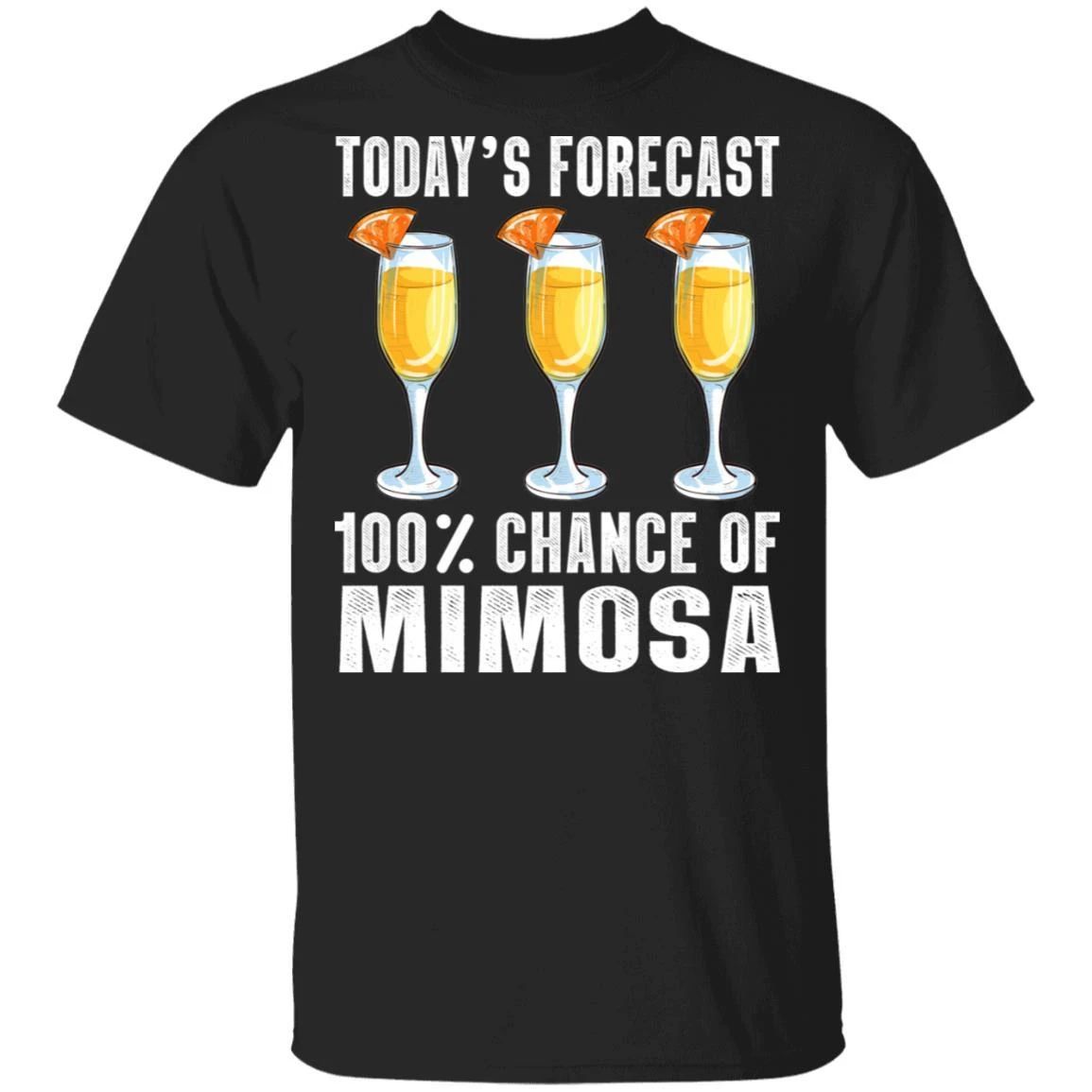 Today’s Forecast 100% Mimosa T-shirt Cocktail Tee