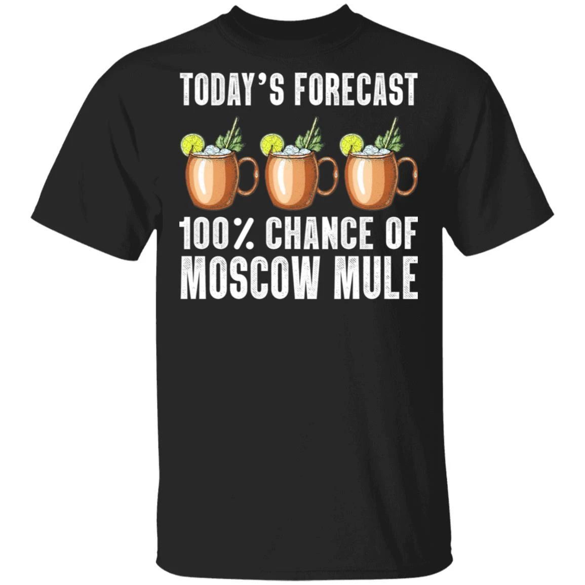 Today’s Forecast 100% Moscow Mule T-shirt Cocktail Tee