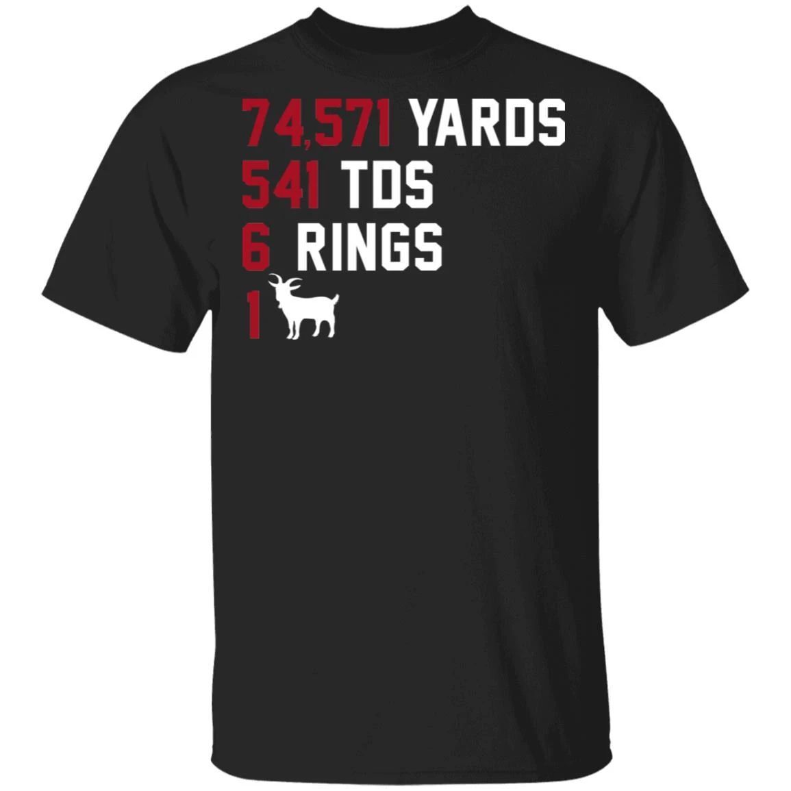 Tom Brady Patriots Statistics T-shirt