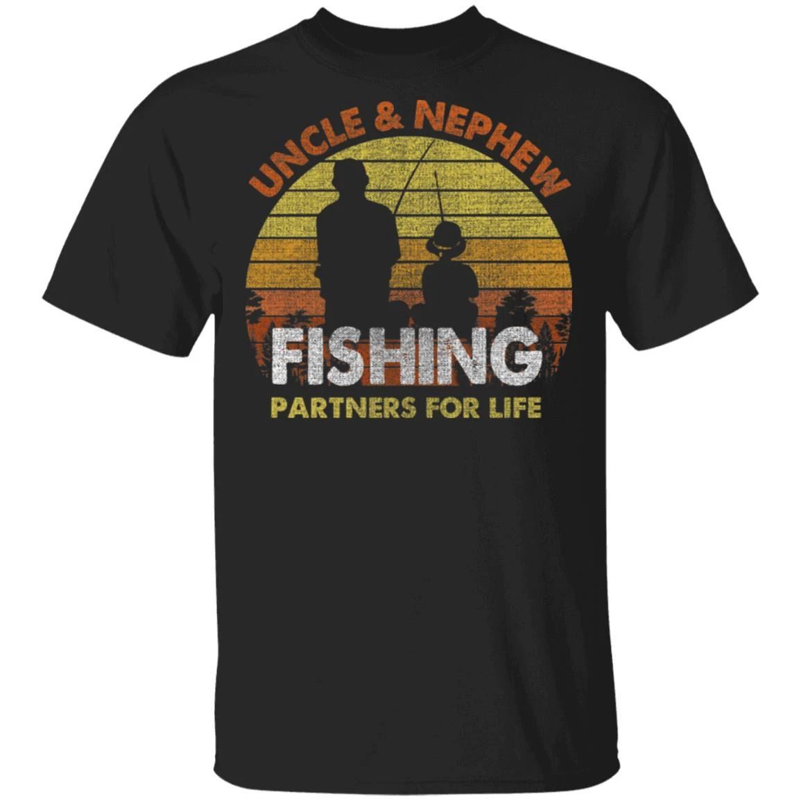 Uncle And Nephew Fishing Partners For Life T-Shirt Fishing Lover