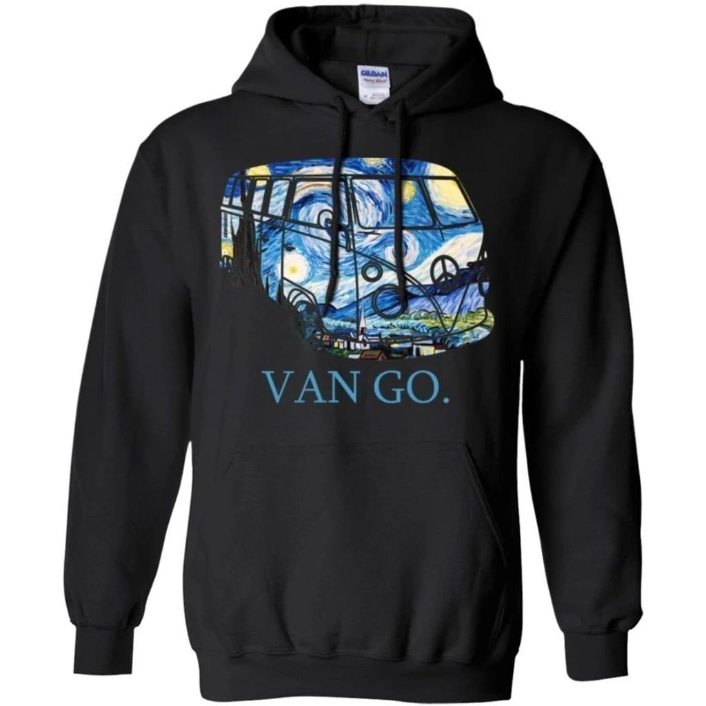 Van Go Hippie  Starry Night Van Gogh Hoodie