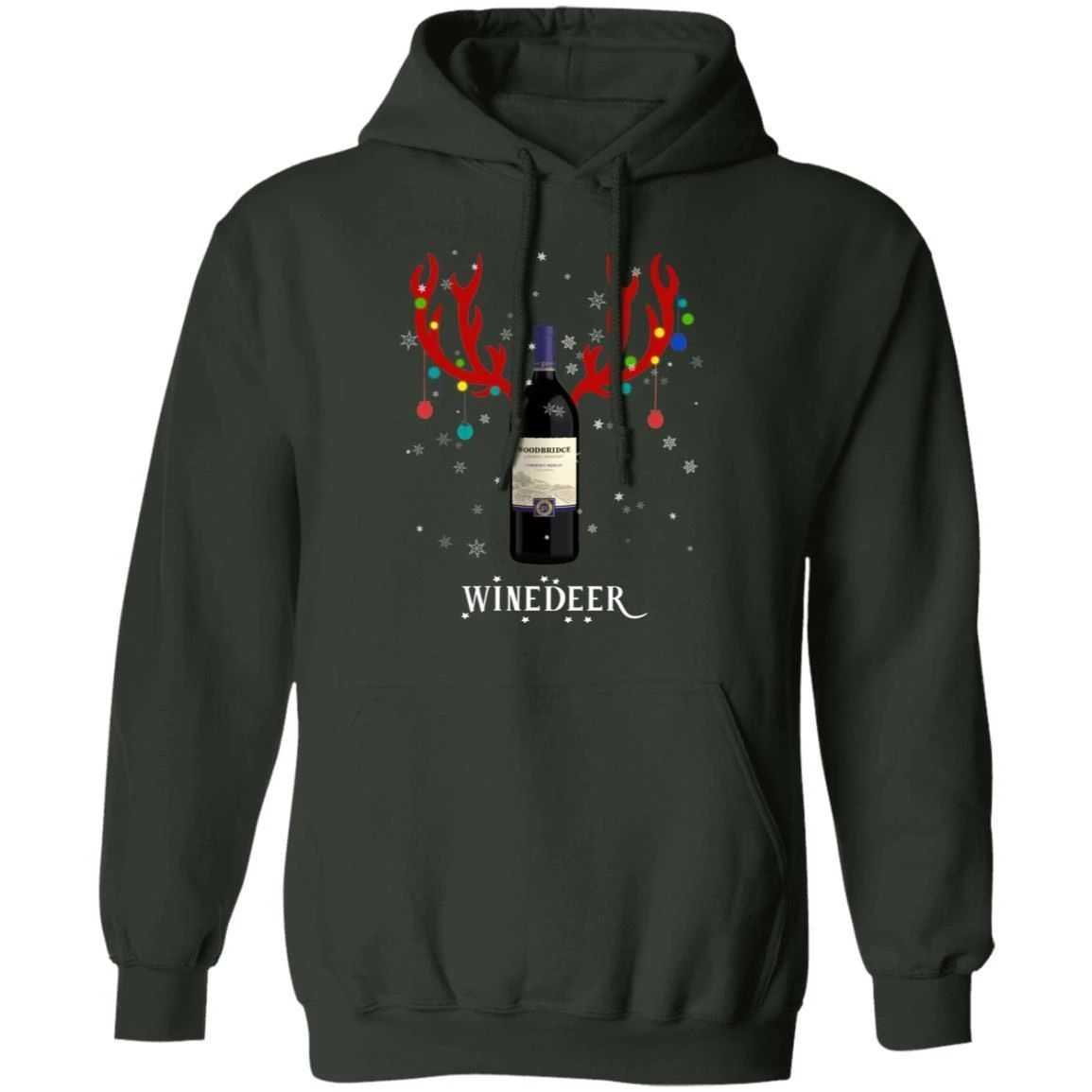 Winedeer Reindeer Woodbridge Wine Hoodie Christmas Wine Hoodie Cool Xmas Gift