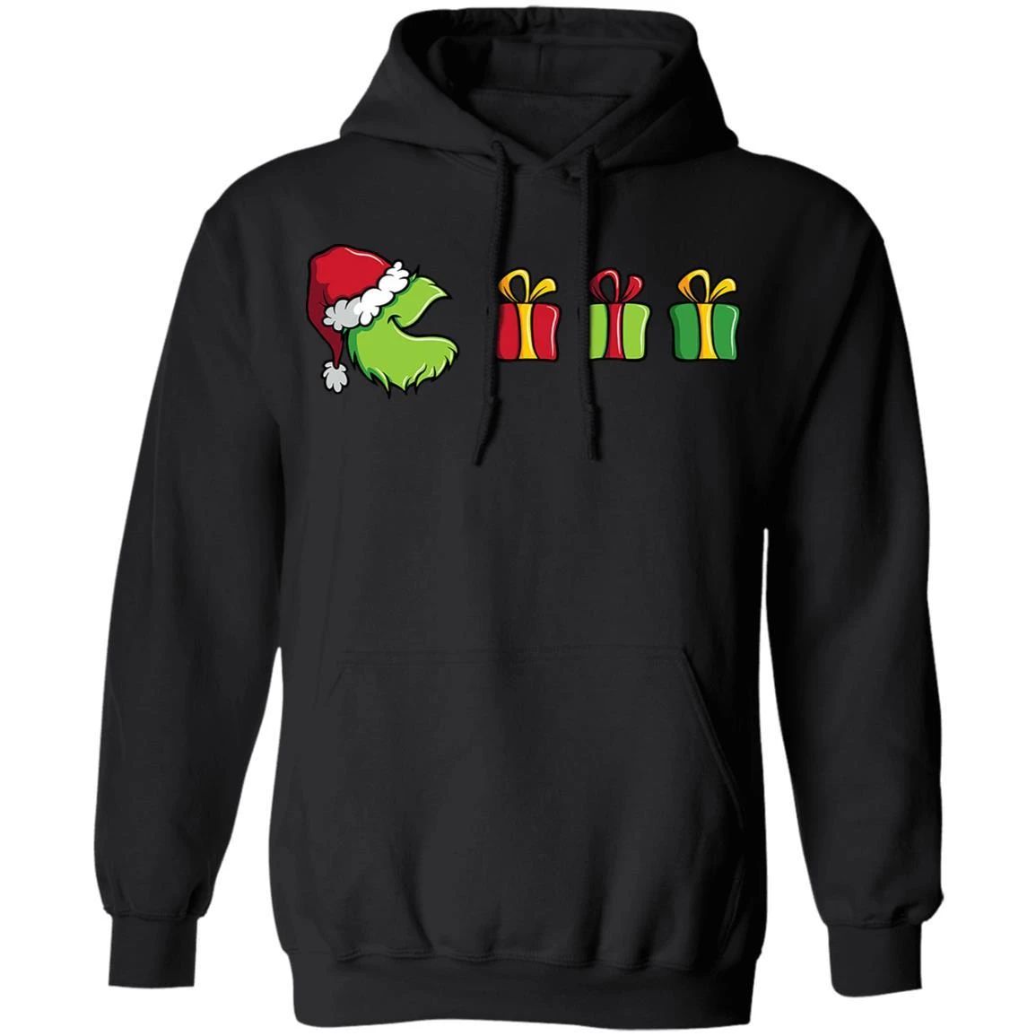 Xmas Hoodie Pacman Grinch Christmas Hoodie Funny Xmas Gift