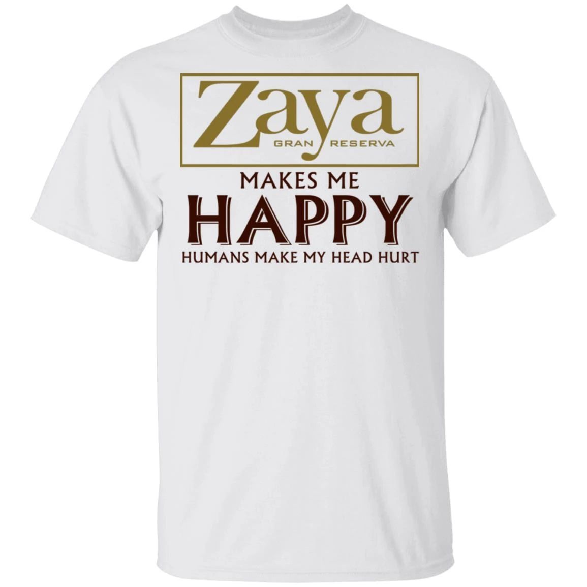 Zaya Makes Me Happy T-shirt Rum Tee