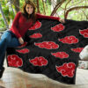 Akatsuki Quilt Blanket For Naruto Bedding Decor Idea 7