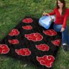 Akatsuki Quilt Blanket For Naruto Bedding Decor Idea 5