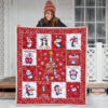 All I Want For Christmas Is Penguin Quilt Blanket Xmas Gift Idea 3