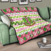 Alpha Kappa Alpha Premium Quilt Blanket Sorority Home Decor Custom For Fans 17