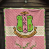 Alpha Kappa Alpha Premium Quilt Blanket Sorority Home Decor Custom For Fans 7