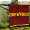 American Football Team Premium Quilt - Washington W Est 1932 Claw Quilt Blanket 13