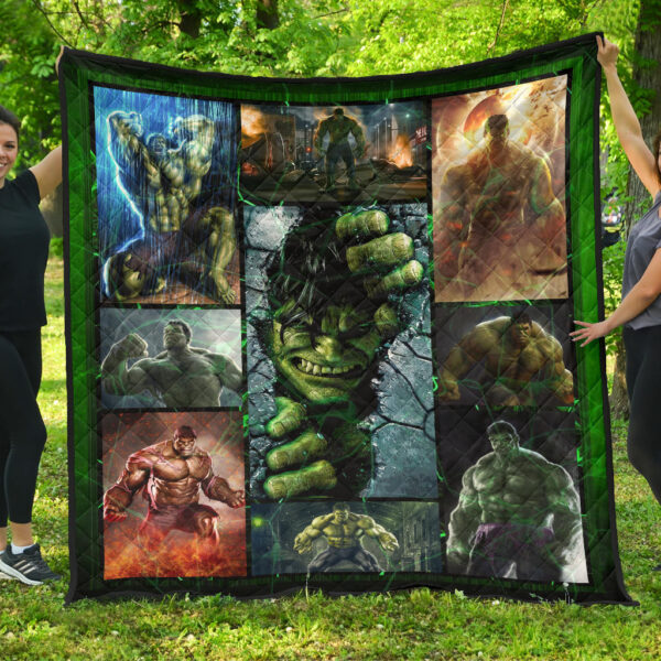 Angry Hulk The Incredible Hulk Premium Quilt Blanket Movie Home Decor Custom For Fans