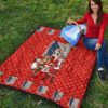 Attack On Titan Anime Premium Quilt - AOT Merry Christmas Outfit Wings Patterns Quilt Blanket 9