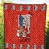 Attack On Titan Anime Premium Quilt - AOT Merry Christmas Outfit Wings Patterns Quilt Blanket 5