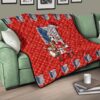 Attack On Titan Anime Premium Quilt - AOT Merry Christmas Outfit Wings Patterns Quilt Blanket 17