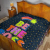 Be The Boss Colorful Star Tiny Patterns Premium Quilt Blanket 19