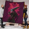 Berserk Anime Premium Quilt - Guts Sword Dark Black Sun Red Cloud Quilt Blanket 1