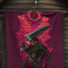 Berserk Anime Premium Quilt - Guts Sword Dark Black Sun Red Cloud Quilt Blanket 7