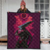 Berserk Anime Premium Quilt - Guts Sword Dark Black Sun Red Cloud Quilt Blanket 3